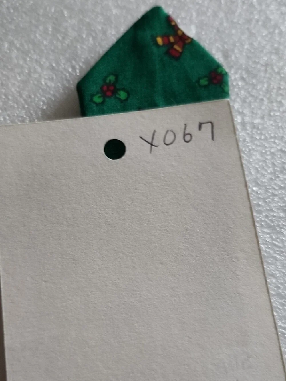 Pookie's Party Green Snowman Slip-Over Dog Collar Tie